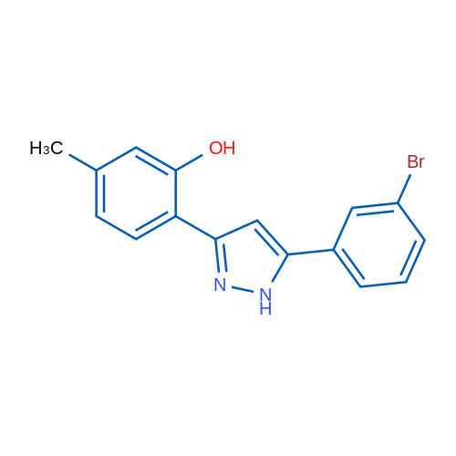 2-(5-(3-Bromophenyl)-1H-pyrazol-3-yl)-5-methylphenol 1g