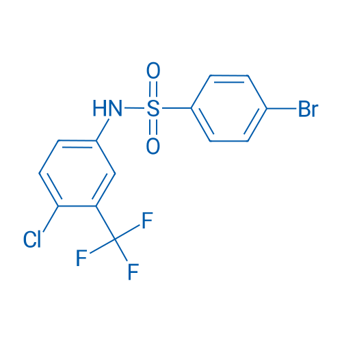4-Bromo-N-(4-chloro-3-(trifluoromethyl)phenyl)benzenesulfonamide 250mg