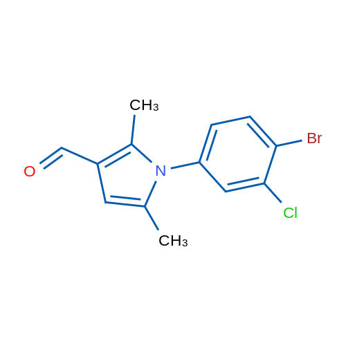 1-(4-Bromo-3-chlorophenyl)-2,5-dimethyl-1H-pyrrole-3-carbaldehyde 1g