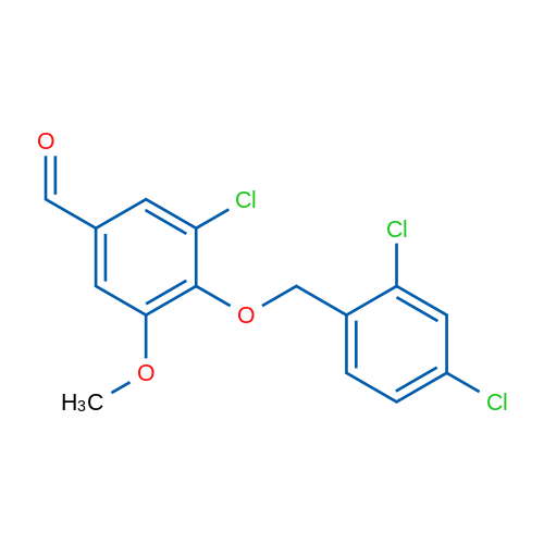 3-Chloro-4-((2,4-dichlorobenzyl)oxy)-5-methoxybenzaldehyde 1g