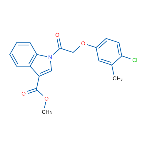 Methyl 1-(2-(4-chloro-3-methylphenoxy)acetyl)-1H-indole-3-carboxylate 1g