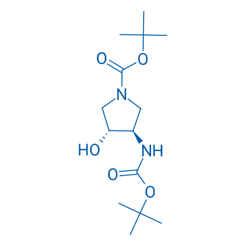 (3R,4R)-tert-Butyl 3-((tert-butoxycarbonyl)amino)-4-hydroxypyrrolidine-1-carboxylate 100mg