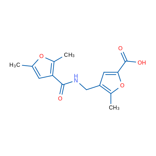4-((2,5-Dimethylfuran-3-carboxamido)methyl)-5-methylfuran-2-carboxylic acid 1g