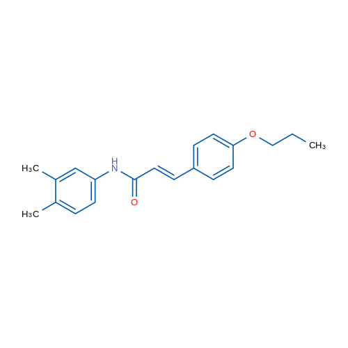 (2E)-N-(3,4-Dimethylphenyl)-3-(4-propoxyphenyl)prop-2-enamide 1g