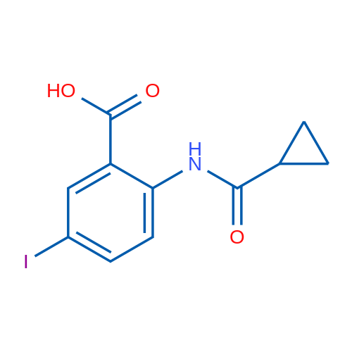 2-(Cyclopropanecarboxamido)-5-iodobenzoic acid 1g