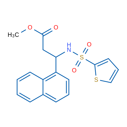 Methyl 3-(naphthalen-1-yl)-3-(thiophene-2-sulfonamido)propanoate 1g