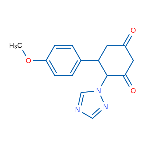 5-(4-Methoxyphenyl)-4-(1H-1,2,4-triazol-1-yl)cyclohexane-1,3-dione 1g