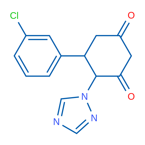 5-(3-Chlorophenyl)-4-(1H-1,2,4-triazol-1-yl)cyclohexane-1,3-dione 1g