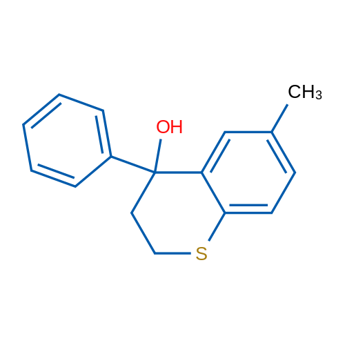 6-Methyl-4-phenyl-3,4-dihydro-2H-1-benzothiopyran-4-ol 1g