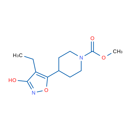 Methyl 4-(4-ethyl-3-hydroxyisoxazol-5-yl)piperidine-1-carboxylate 1g
