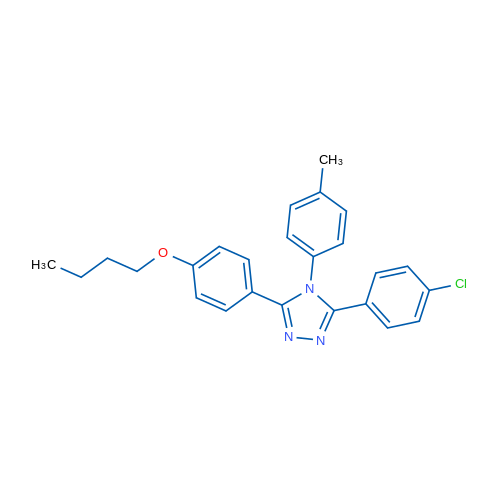 3-(4-Butoxyphenyl)-5-(4-chlorophenyl)-4-(p-tolyl)-4H-1,2,4-triazole 1g
