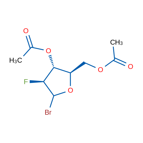 ((2R,3R,4S)-3-Acetoxy-5-bromo-4-fluorotetrahydrofuran-2-yl)methyl acetate 1g