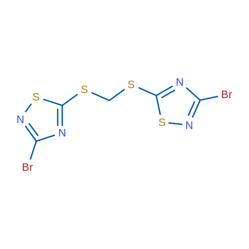 Bis((3-bromo-1,2,4-thiadiazol-5-yl)thio)methane 1g