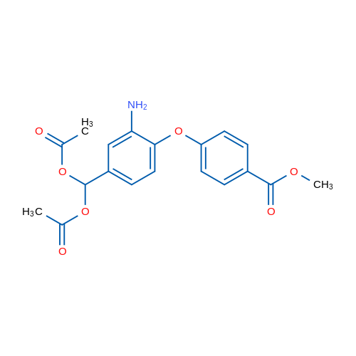 (3-Amino-4-(4-(methoxycarbonyl)phenoxy)phenyl)methylene diacetate 1g