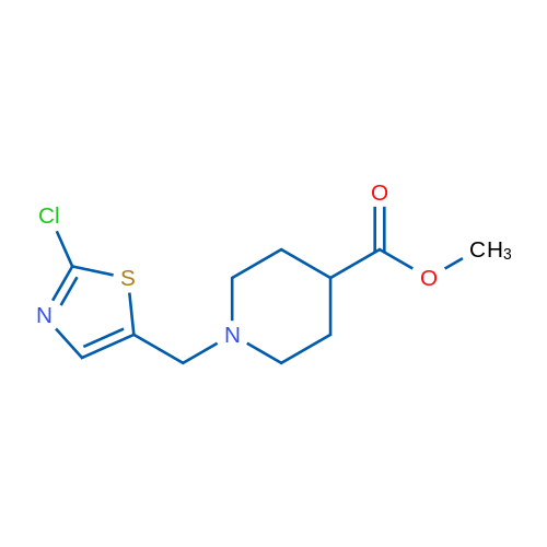 Methyl 1-((2-chlorothiazol-5-yl)methyl)piperidine-4-carboxylate 5g