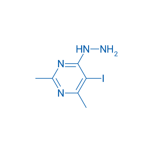 4-Hydrazinyl-5-iodo-2,6-dimethylpyrimidine 5g