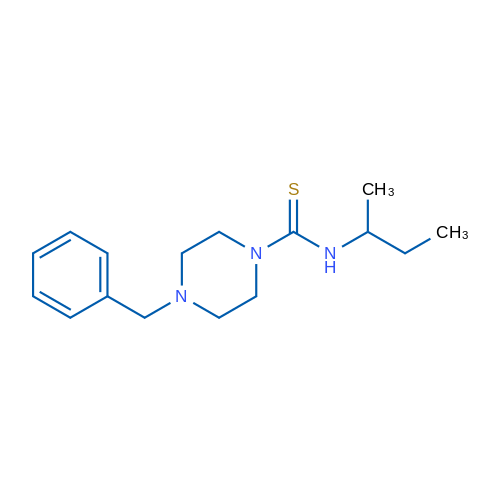 4-Benzyl-N-(butan-2-yl)piperazine-1-carbothioamide 1g