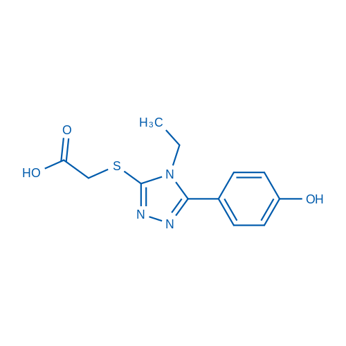 2-((4-Ethyl-5-(4-hydroxyphenyl)-4H-1,2,4-triazol-3-yl)thio)acetic acid 1g
