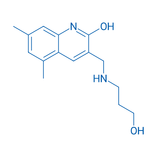 3-(((3-Hydroxypropyl)amino)methyl)-5,7-dimethylquinolin-2-ol 1g