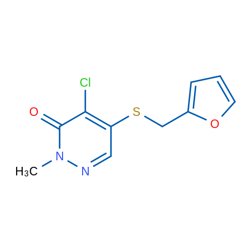 4-Chloro-5-((furan-2-ylmethyl)thio)-2-methylpyridazin-3(2H)-one 5g