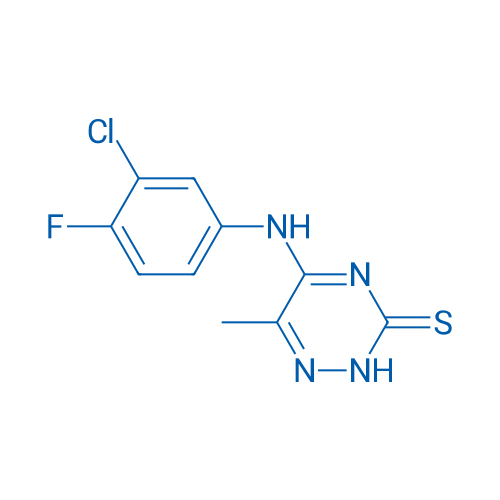 5-((3-Chloro-4-fluorophenyl)amino)-6-methyl-1,2,4-triazine-3(2H)-thione 25mg