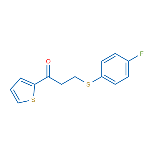 3-((4-Fluorophenyl)thio)-1-(thiophen-2-yl)propan-1-one 10mg