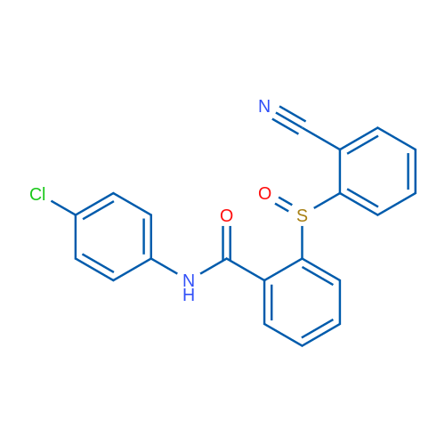 N-(4-Chlorophenyl)-2-(2-cyanobenzenesulfinyl)benzamide 1g