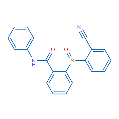 2-(2-Cyanobenzenesulfinyl)-N-phenylbenzamide 1g