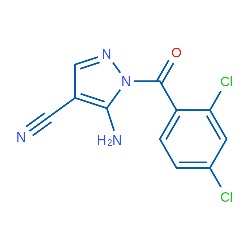 5-Amino-1-(2,4-dichlorobenzoyl)-1H-pyrazole-4-carbonitrile 1g