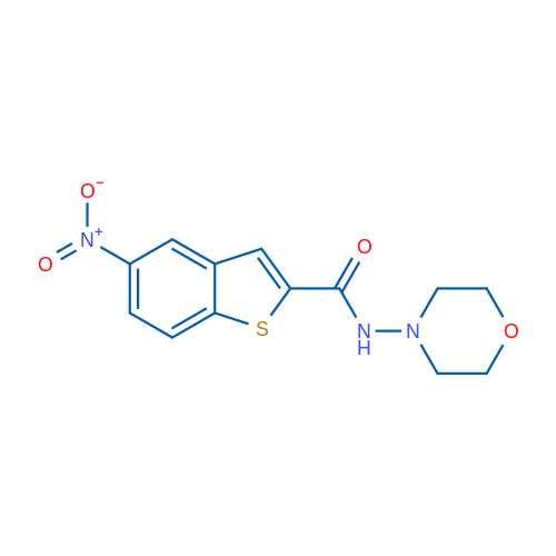 N-(Morpholin-4-yl)-5-nitro-1-benzothiophene-2-carboxamide 1g