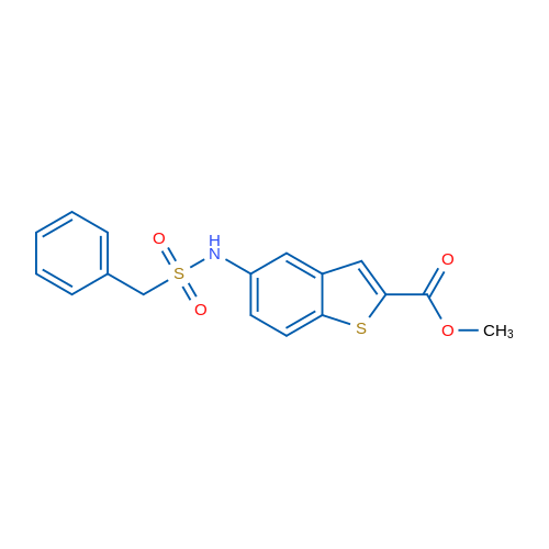 Methyl 5-(phenylmethanesulfonamido)-1-benzothiophene-2-carboxylate 1g