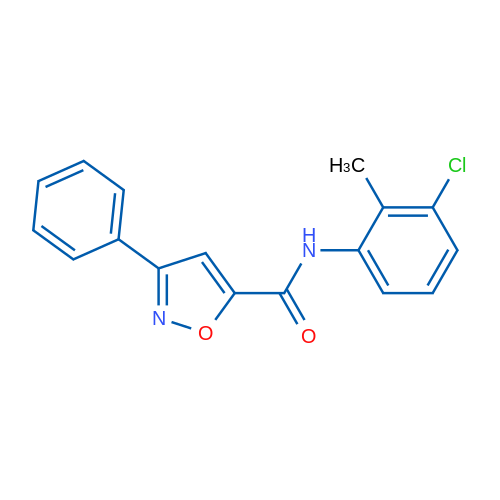 N-(3-Chloro-2-methylphenyl)-3-phenyl-1,2-oxazole-5-carboxamide 1g