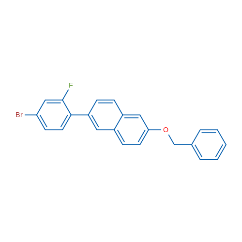 2-(Benzyloxy)-6-(4-bromo-2-fluorophenyl)naphthalene 1g