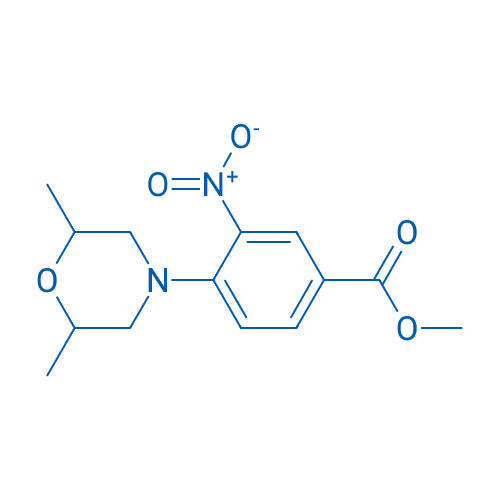 Methyl 4-(2,6-dimethylmorpholin-4-yl)-3-nitrobenzoate 1g