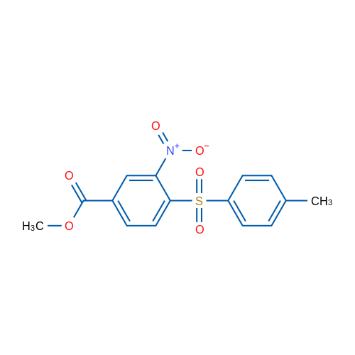Methyl 4-(4-methylbenzenesulfonyl)-3-nitrobenzoate 1g