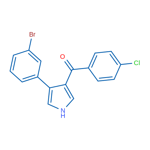 3-(3-Bromophenyl)-4-(4-chlorobenzoyl)-1H-pyrrole 1g