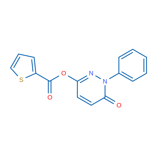 6-Oxo-1-phenyl-1,6-dihydropyridazin-3-yl thiophene-2-carboxylate 1g