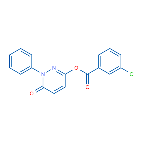 6-Oxo-1-phenyl-1,6-dihydropyridazin-3-yl 3-chlorobenzoate 1g