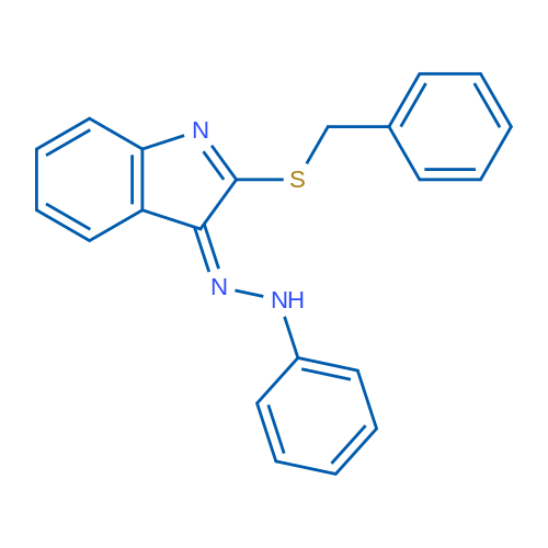 (3Z)-2-(Benzylsulfanyl)-3-(2-phenylhydrazin-1-ylidene)-3H-indole 1g
