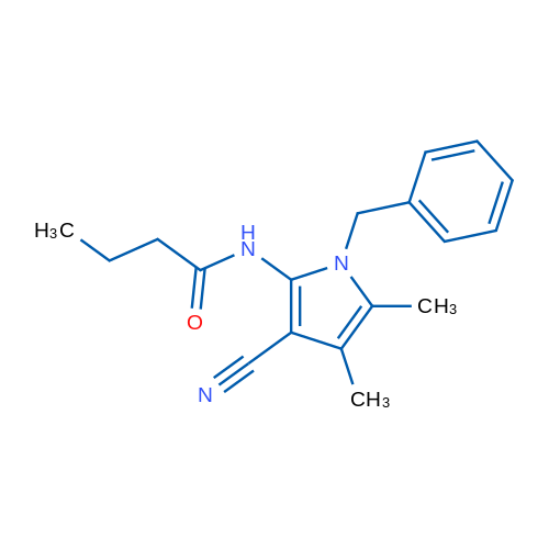 N-(1-Benzyl-3-cyano-4,5-dimethyl-1H-pyrrol-2-yl)butanamide 1g