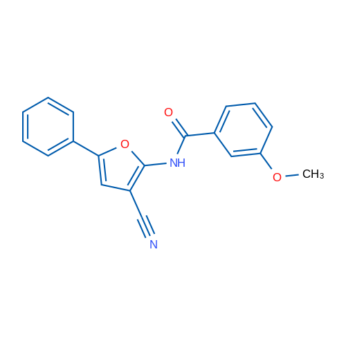 N-(3-Cyano-5-phenylfuran-2-yl)-3-methoxybenzamide 1g