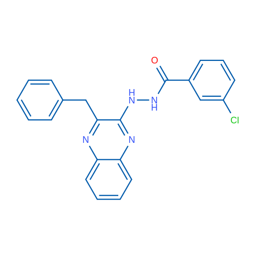 N'-(3-Benzylquinoxalin-2-yl)-3-chlorobenzohydrazide 1g