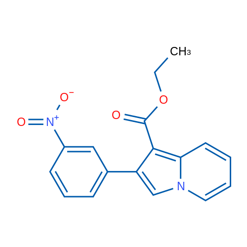 Ethyl 2-(3-nitrophenyl)indolizine-1-carboxylate 1g