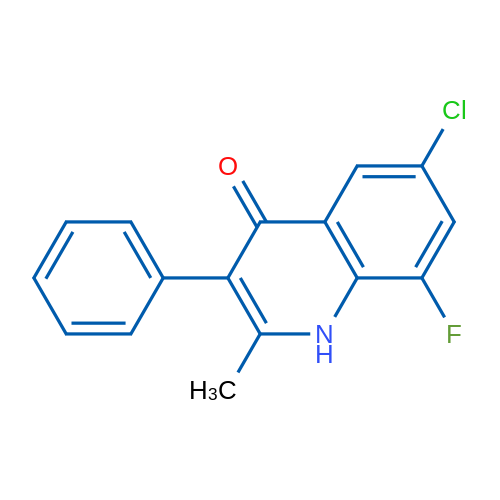 6-Chloro-8-fluoro-2-methyl-3-phenyl-1,4-dihydroquinolin-4-one 1g