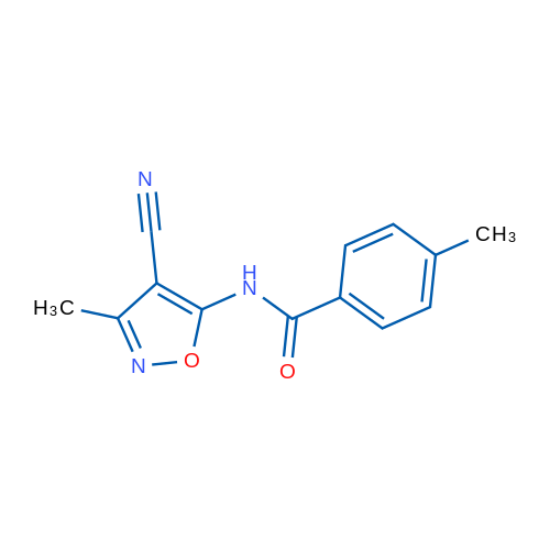 N-(4-Cyano-3-methyl-1,2-oxazol-5-yl)-4-methylbenzamide 1g