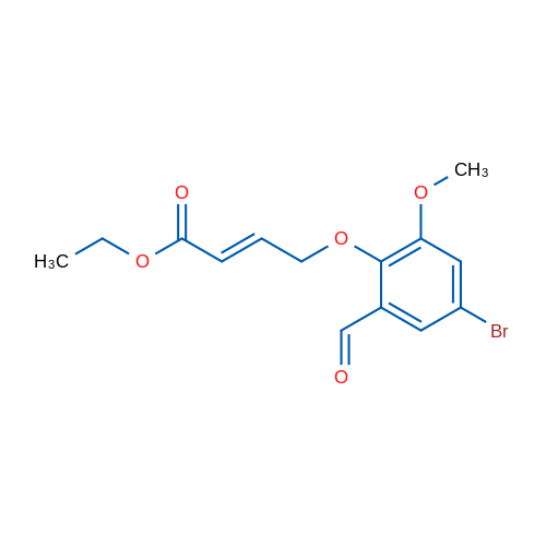 Ethyl (2E)-4-(4-bromo-2-formyl-6-methoxyphenoxy)but-2-enoate 1g