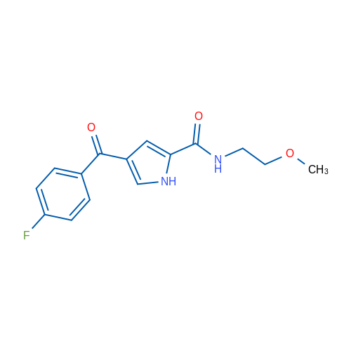 4-(4-Fluorobenzoyl)-N-(2-methoxyethyl)-1H-pyrrole-2-carboxamide 1g