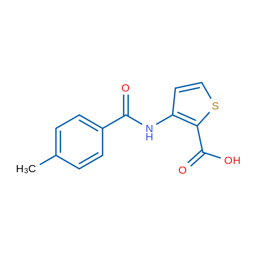 3-(4-Methylbenzamido)thiophene-2-carboxylic acid 5g