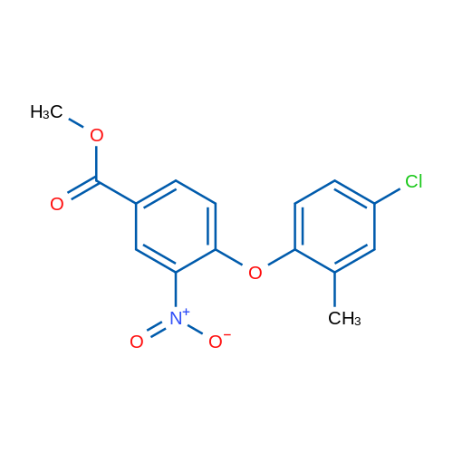 Methyl 4-(4-chloro-2-methylphenoxy)-3-nitrobenzoate 1g