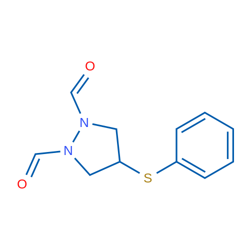 4-(Phenylsulfanyl)pyrazolidine-1,2-dicarbaldehyde 1g